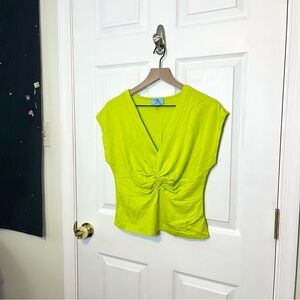 ✧･ﾟcece neon green top